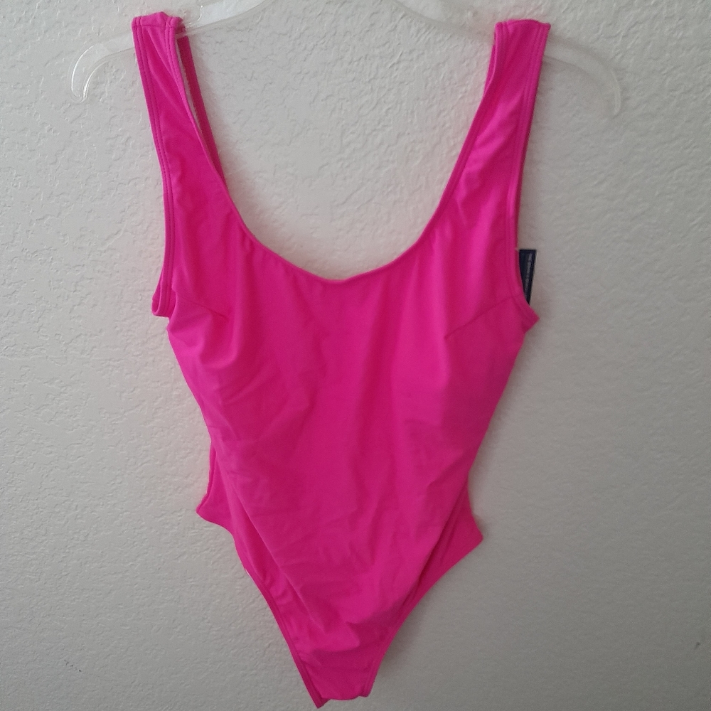 Summer Mae Women's Pink One-Piece Swimsuit, Size L